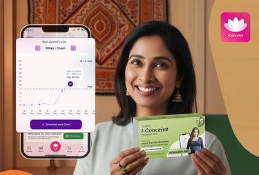 Ovulation tracking app interface
