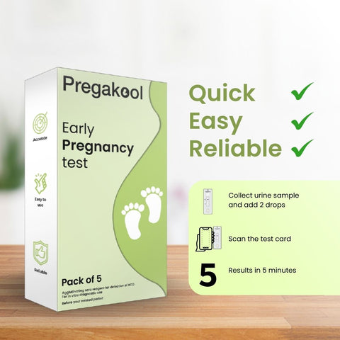 Neodocs Early Pregnancy Test Kit | Know 5 Days Sooner | 99% Accurate Results on smartphone (Pack of 5)