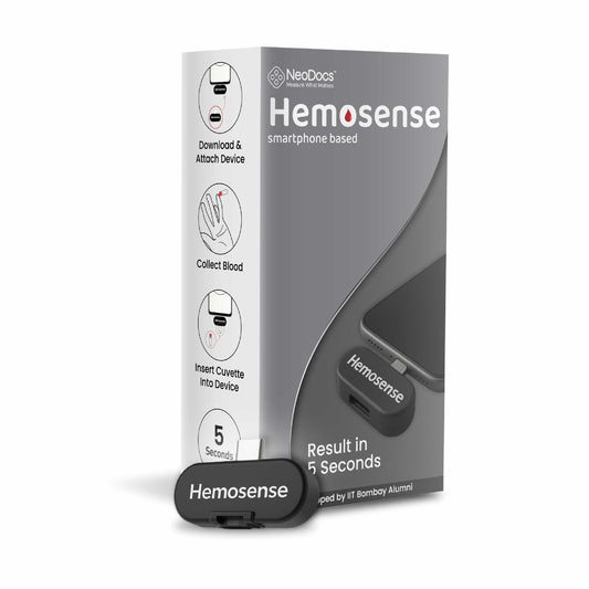 Smartphone based Hemoglobin testing meter | Pack of 25