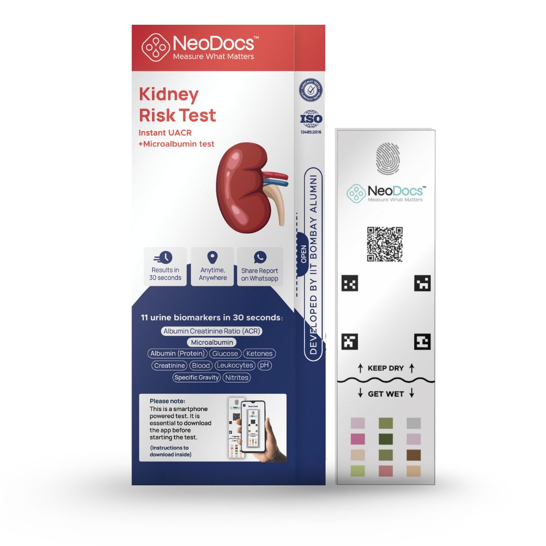Neodocs Urine UACR Test Kit for Diabetes and Blood Pressure Patients
